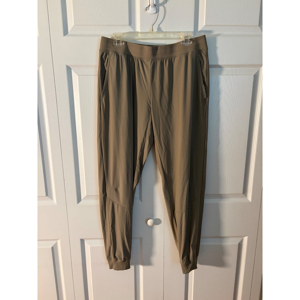 Athletic Works DriWorks Mens Joggers Tan Khaki Athletic Training Pants L 36-38